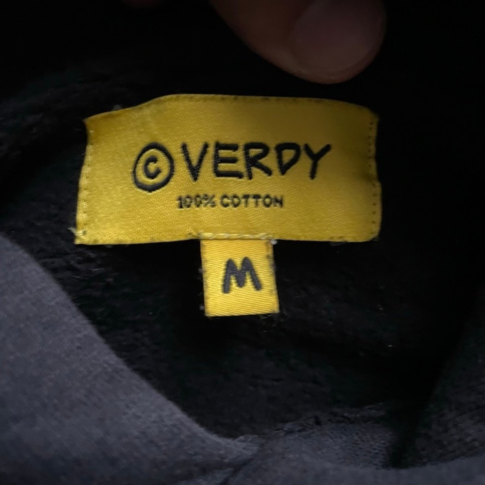 Vintage Verdy Dover Street Market Ginza Hoodie Mens Medium Black Y2K Verdy - Picture 5 of 8